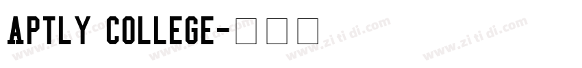 Aptly College字体转换